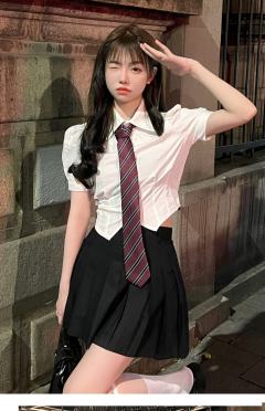 辣妹收腰衬衫-资料图