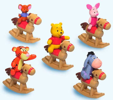 Winnie the Pooh Rocking Horse Figure Collection 小豆