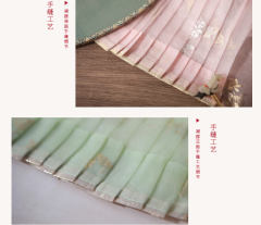 莲花纹真丝绡销金马面裙-资料图