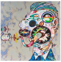 向弗朗西斯·培根致敬（伊莎贝尔·罗斯特霍恩和乔治·戴尔的研究）右版画-资料图