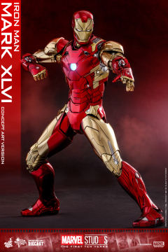 1:6比例合金珍藏人偶 钢铁侠Mark 46 概念版-资料图
