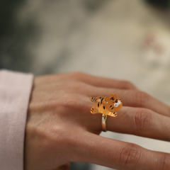 趴趴老虎戒指
