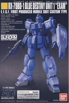 HGUC RX-79BD-1 蓝色命运一号机 金属光泽注塑-资料图