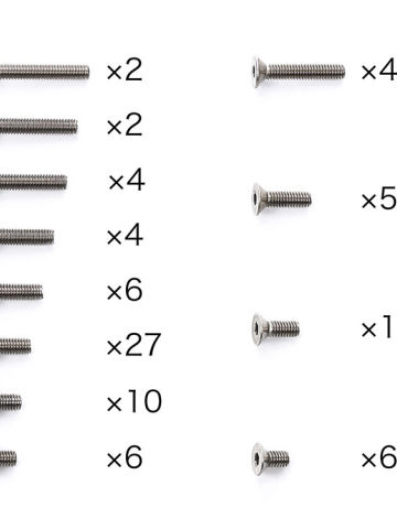 RC部件（特別企画） RC配件系列 TA08 钛螺丝套装