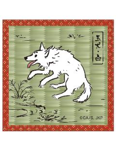 白色玉犬-式神榻榻米风杯垫