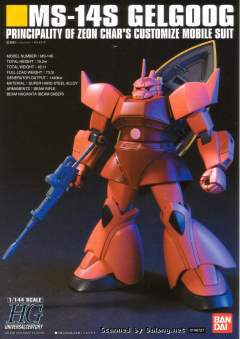 HGUC MS-14S 指挥官用型勇士 夏亚专用机-资料图