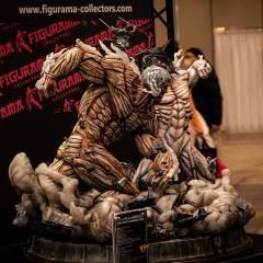 Elite Exclusive Statue 铠之巨人 三笠·阿克曼 巨人 -资料图