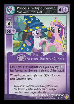 Princess Twilight Sparkle, Star Swirl Enthusiast