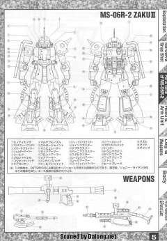 MG MS-06R-2 高机动型扎古Ⅱ 强尼莱汀专用机-资料图