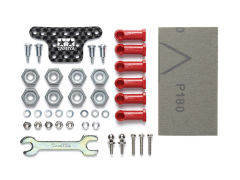 迷你四驱整备站限定 HG MASS DAMPER SET w/BALL CONNECTORS (HEX WEIGHTS/CARBON PLATE) MINI 4WD STATION