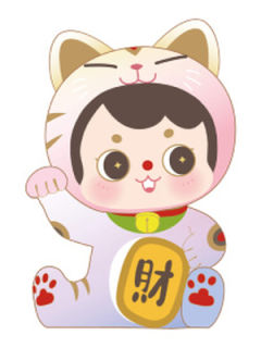 彩色招财猫