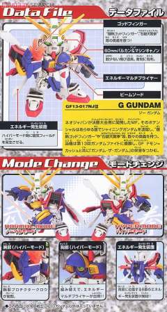 SD高达 BB战士 GF13-017NJII 神高达-资料图