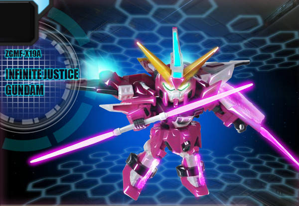 SD Gundam Action Figure ZGMF-X19A 无限正义高达