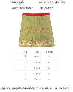仿孔府仿妆花纱呆龙马面裙-资料图