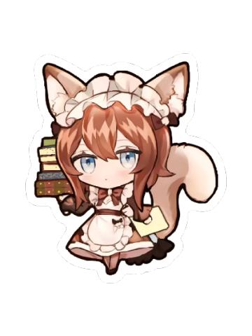 异想少女 亚克力冰箱贴 美琴图书馆款