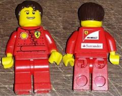 F1 Ferrari Pit Crew Mechanic - with Torso Stickers