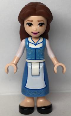 Belle - Medium Blue Dress, Closed Mouth Smile