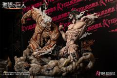 Elite Exclusive Statue 铠之巨人 三笠·阿克曼 巨人 -资料图