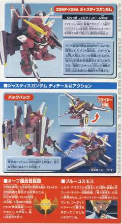 SD高达 BB战士 ZGMF-X09A 正义高达-资料图