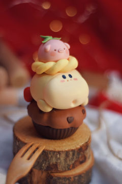 巧克力猪猪马芬杯蛋糕