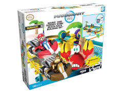 K'NEX Mario Kart Building Set 森喜刚 乌贼 螃蟹 玛丽奥 Mario and Donkey Kong Beach Race-资料图