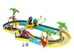 K'NEX Mario Kart Building Set 森喜刚 乌贼 螃蟹 玛丽奥 Mario and Donkey Kong Beach Race-资料图