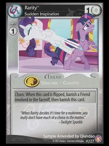 Rarity, Sudden Inspiration