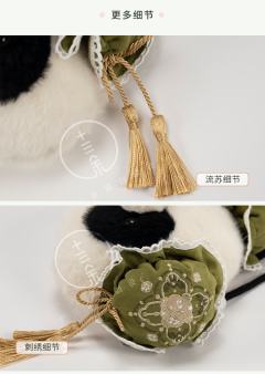 熊猫竹林·绣花包-资料图