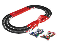 迷你四驱跑道 MINI 4WD OVAL HOME CIRCUIT (TWO-LEVEL LANE CHANGE) plus CYCLONE MAGNUM PREM. & HURRICANE SONIC PREM.