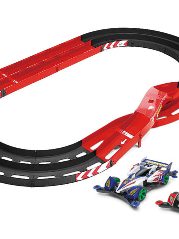 迷你四驱跑道 MINI 4WD OVAL HOME CIRCUIT (TWO-LEVEL LANE CHANGE) plus CYCLONE MAGNUM PREM. & HURRICANE SONIC PREM.