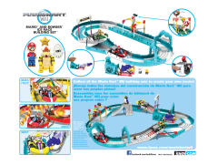 K'NEX Mario Kart Building Set 大魔王库巴 乌贼 害羞小子 玛丽奥 企鹅 Mario and Bowser Ice Race-资料图