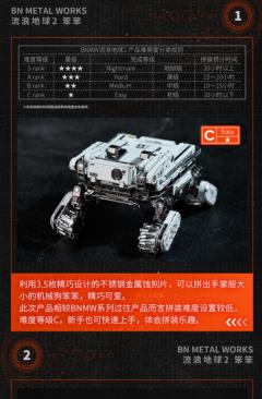 BNMW 笨笨 特别金属版 金属拼装模型-资料图
