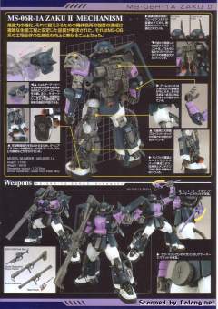 MG MS-06R-1A 高机动型扎古Ⅱ 2.0 黑色三连星 Ver.-资料图