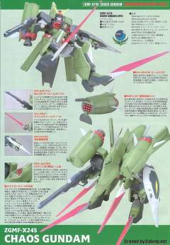 1/100 高达SEED DESTINY模型系列 ZGMF-X24S 混沌高达-资料图