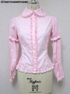  Frill Blouse with Detachable Sleeves 