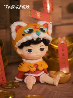 虎年抱财-坐姿小老虎-资料图