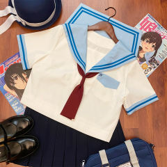 白身蓝领关西襟·水手服套装-资料图