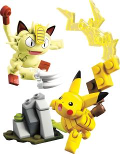 Mega Construx 喵喵 Pikachu & Meowth Showdown-资料图