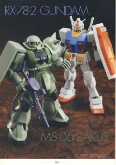 Gunpla Starter Set HGUC FF-X7 核心战机 MS-06F 扎古Ⅱ RX-78-2 元祖高达-资料图