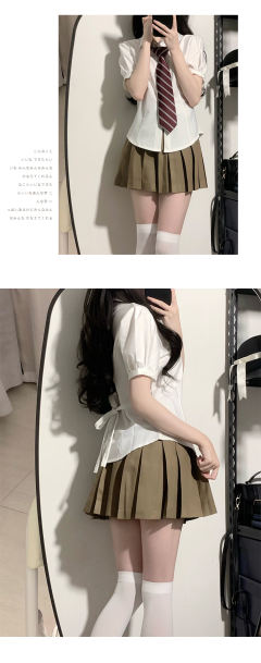收腰衬衫-资料图