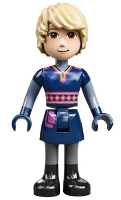 Kristoff - Dark Blue Tunic, Black Boots and Sand Blue Sleeves