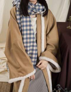镜黑/沙驼水波纹羊毛-资料图