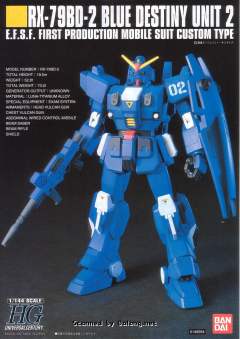 HGUC RX-79BD-2 蓝色命运二号机-资料图