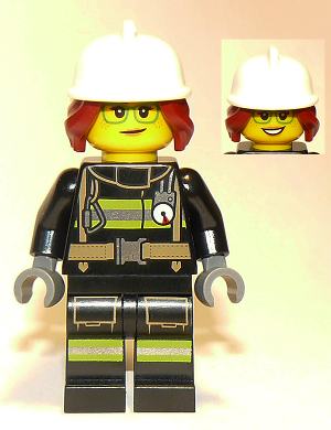 Fire Fighter, Female - Freya McCloud, Black Suit