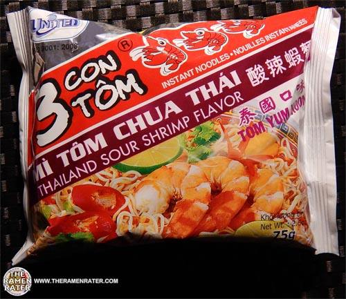 3 Con Tom Instant Noodles Thailand Sour Shrimp Flavor