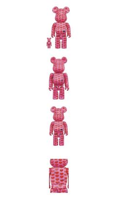 BE@RBRICK Pink Heart 粉色爱心100%+400%-资料图