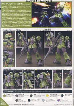 HGGTO MS-05 扎古Ⅰ Denim/Slender unit-资料图