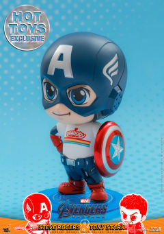 COSBABY(S)迷你珍藏人偶套装 史蒂夫 罗杰斯及托尼 斯塔克 Hot Toys限定版-资料图