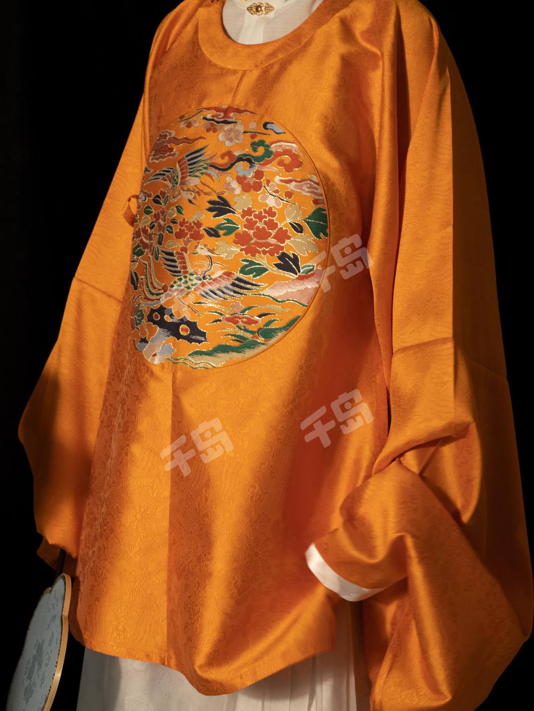缎袄 鸾凤喜相逢仿妆花织金缎四团圆领补服马面裙| 宴平- 袄裙｜千岛