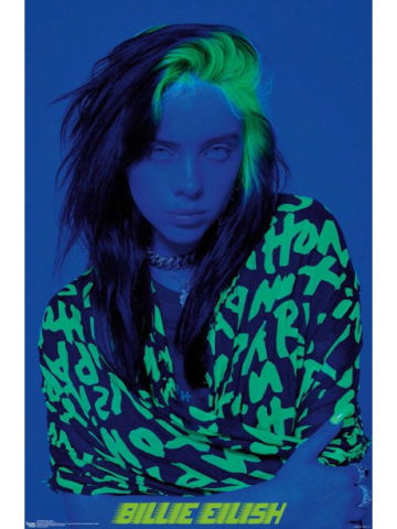 Blue Wall Poster, 22.375" x 34"